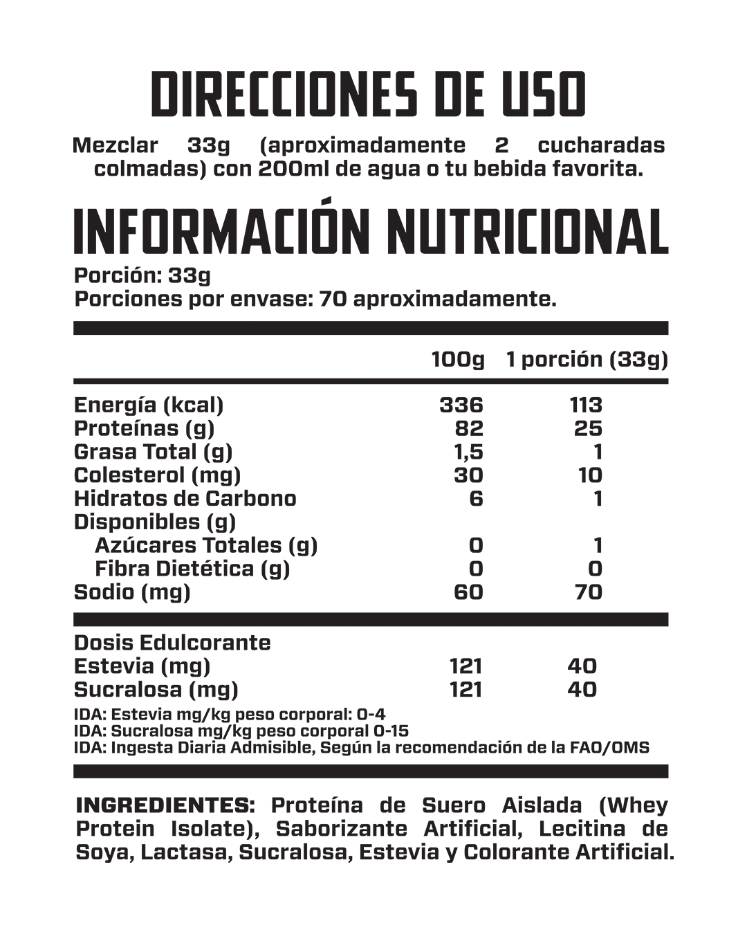 ArmyLabs 100% Whey Protein Isolate 5 libras