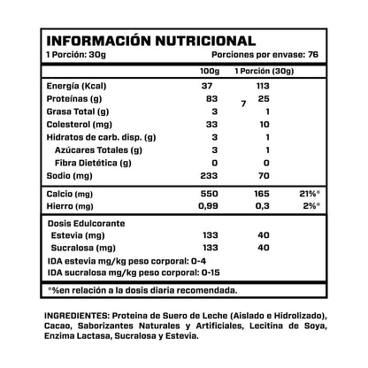 Bihafit / Proteína Aislada 100% / 5lbs