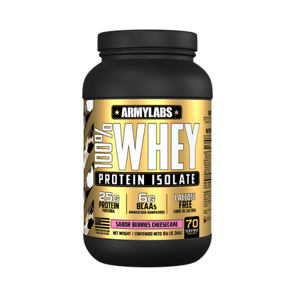 ArmyLabs 100% Whey Protein Isolate 5 libras