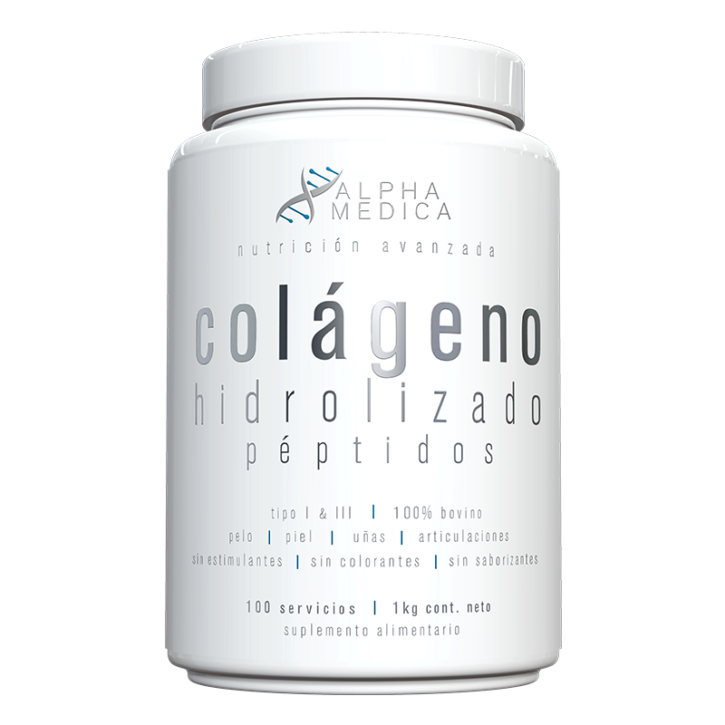 COLAGENO HIDROLIZADO PEPTIDOS 1KILO 100 SV - ALPHA MEDICA