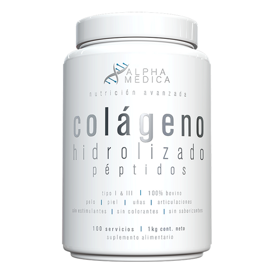 COLAGENO HIDROLIZADO PEPTIDOS 1KILO 100 SV - ALPHA MEDICA