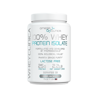 Whey Protein 100% Isolate Omega Clinica Premium Sin Sabor