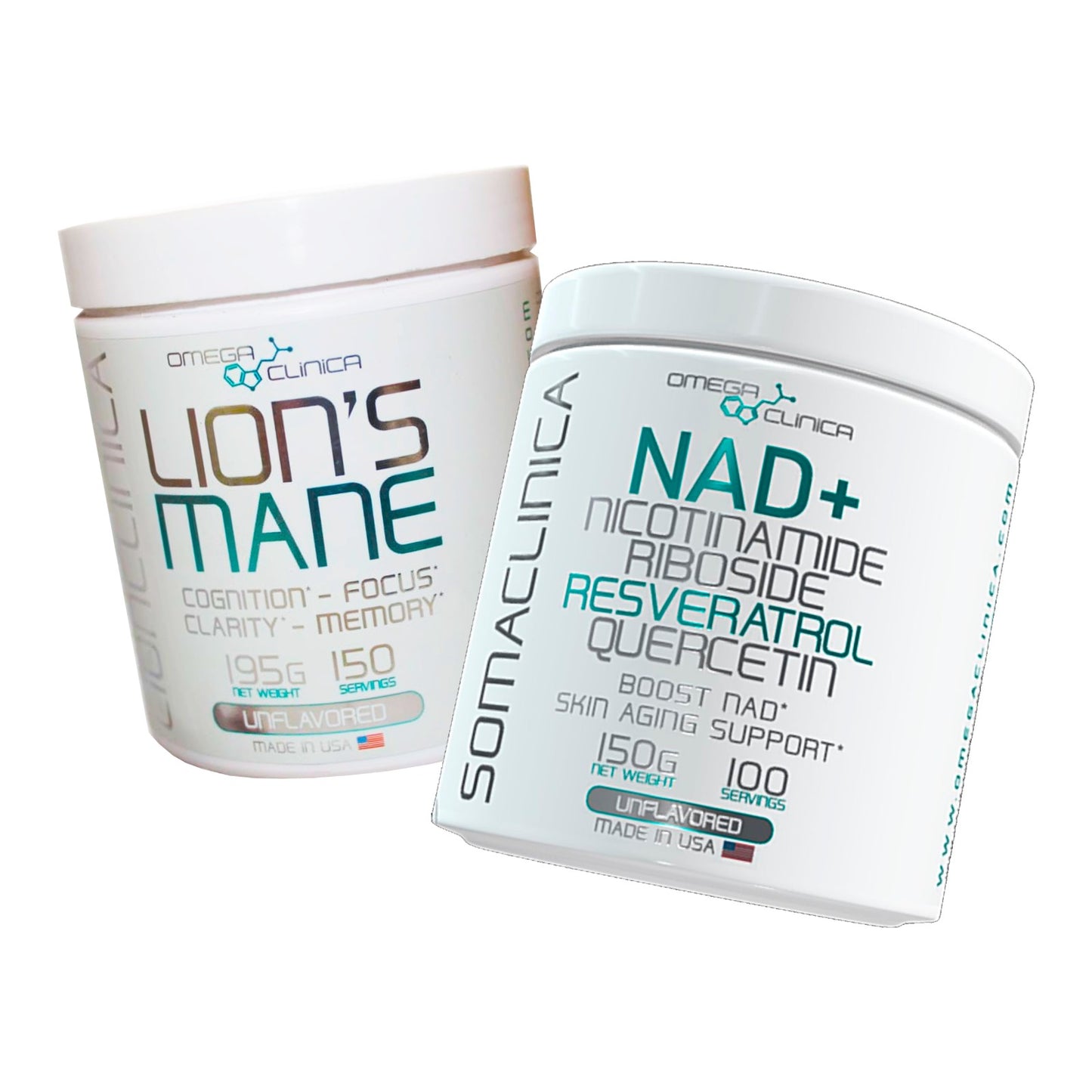 Kit Suplementos Lion's Mane Y Nad+ - Omega Clinica  (PRECIO LANZAMIENTO)