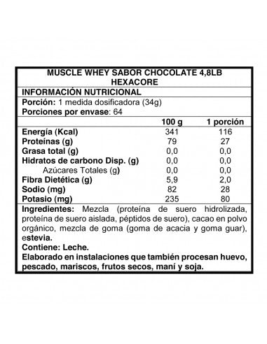 Hexacore / Musclewhey  / 4.8 lbs