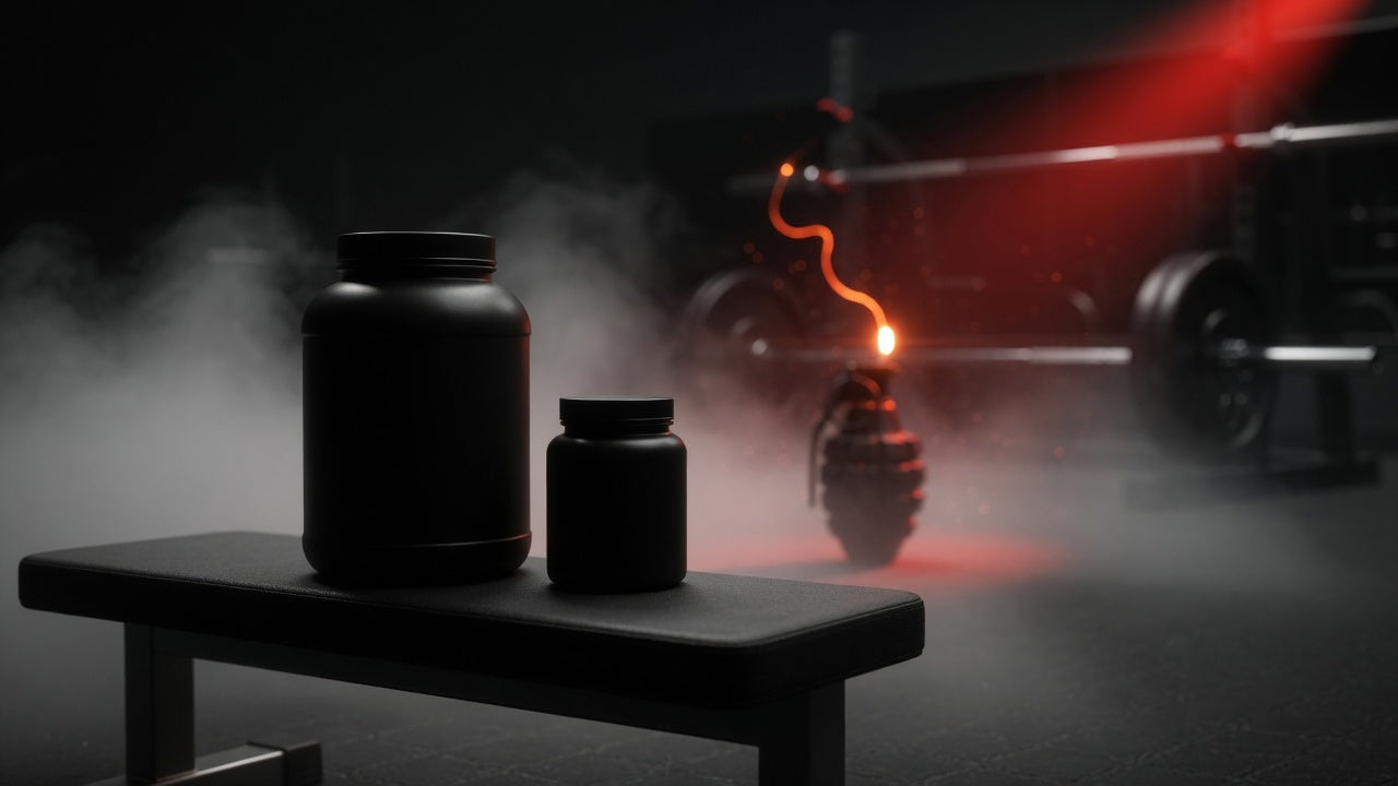Isolate Army Labs y creatina Muscle Grenade